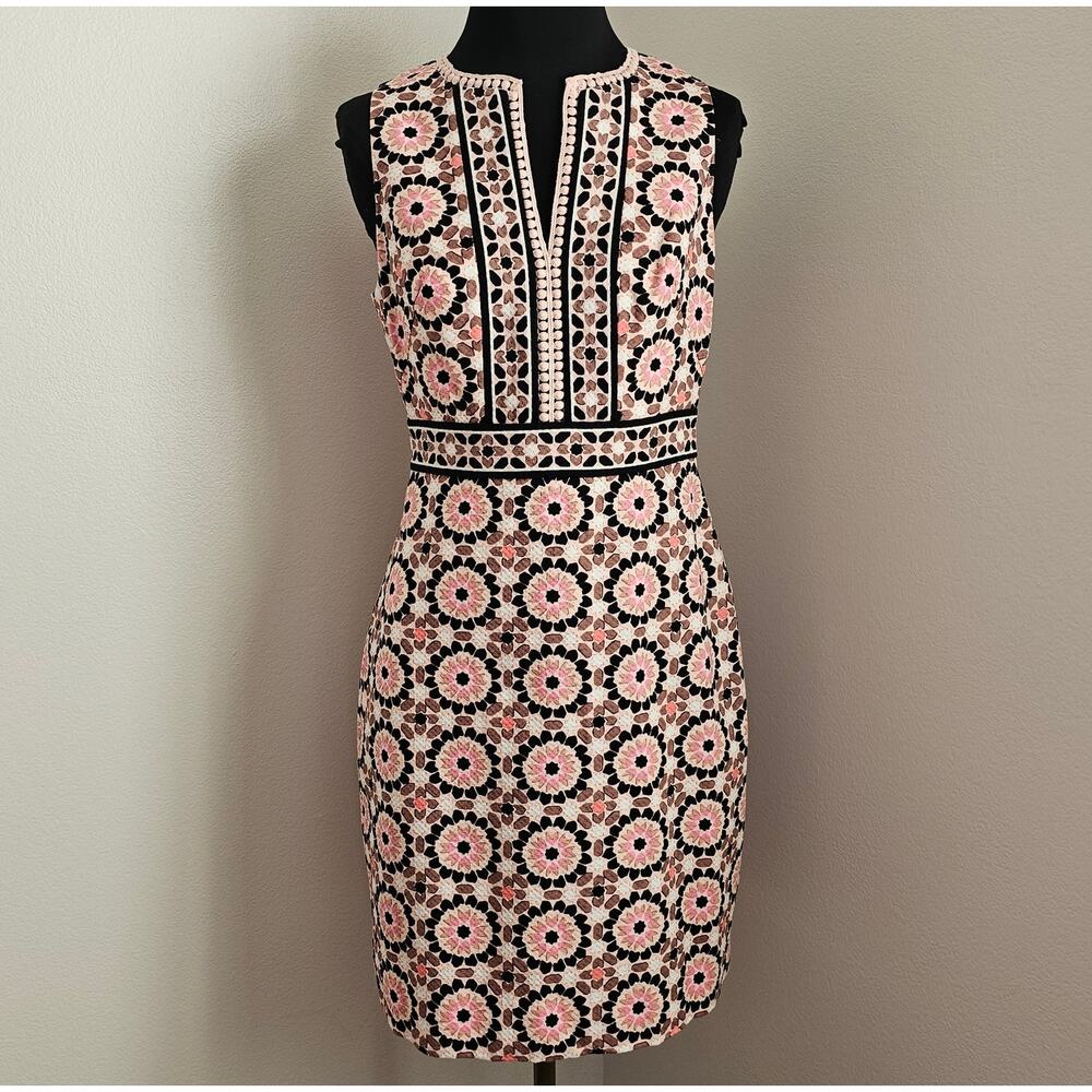 NWOT Kate Spade Women's by the Pool Floral Mosaic Jacquard Sheath Dress 4